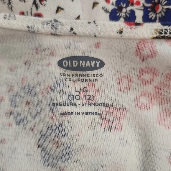 Old Navy Floral Print Dress - Red and Blue - Picture 4 of 4